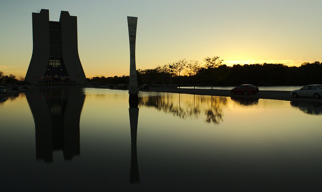 High Rise At Sunset.